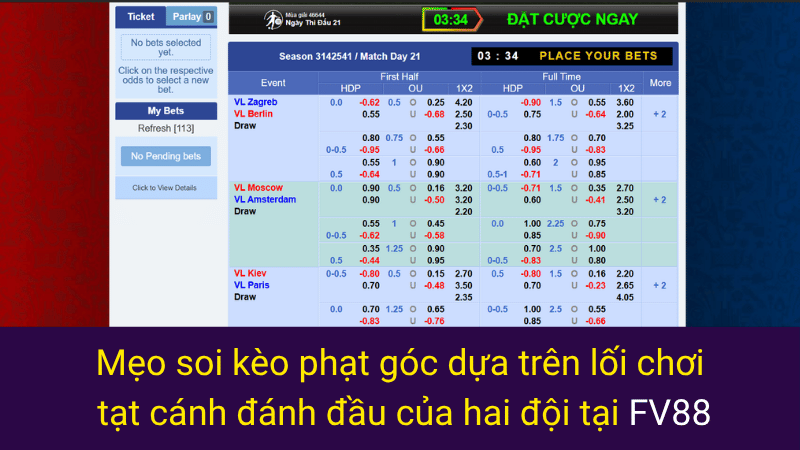 Mẹo soi kèo phạt góc dựa trên lối chơi tạt cánh đánh đầu của hai đội tại FV88 
